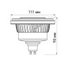 Лампа AR111-FORT-GU10-12W-DIM Warm3000 (Reflector, 24 deg, 230V) (Arlight, Металл) - Лампа AR111-FORT-GU10-12W-DIM Warm3000 (Reflector, 24 deg, 230V) (Arlight, Металл)