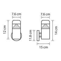  - Уличный настенный светодиодный светильник Lightstar Raggio 376615