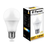  - Лампа светодиодная Feron E27 12W 2700K Шар Матовая LB-93 25489