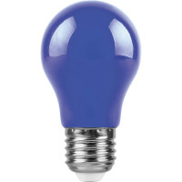  - Лампа светодиодная Feron E27 3W синяя LB-375 25923