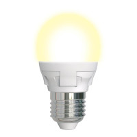  - Лампа светодиодная диммируемая Uniel E27 7W 3000K матовая LED-G45 7W/3000K/E27/FR/DIM PLP01WH UL-00004303