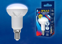  - Лампа светодиодная диммируемая Uniel E14 7W 4000K матовая LED-R50 7W/4000K/E14/FR/DIM PLP01WH UL-00004709