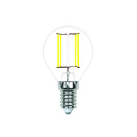  - Лампа светодиодная филаментная Volpe E14 7W 4000K прозрачная LED-G45-7W/4000K/E14/CL/SLF UL-00008319