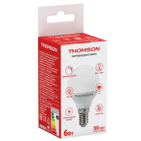  - Лампа светодиодная диммируемая Thomson E14 6W 4000K шар матовая TH-B2154