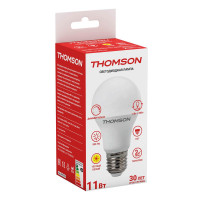  - Лампа светодиодная диммируемая Thomson E27 11W 3000K груша матовая TH-B2159