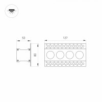  - Светильник MS-ORIENT-BUILT-TRIMLESS-TC-S38x127-10W Day4000 (WH-BK, 30 deg, 230V) (Arlight, IP20 Металл, 5 лет)