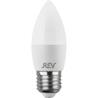  - Лампа светодиодная REV C37 Е27 9W 6500K холодный белый свет свеча 32523 9