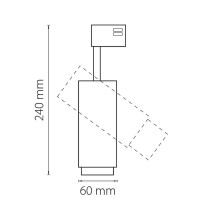  - Трековый светодиодный светильник Lightstar Fuoco Led 215439