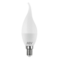  - Лампа светодиодная REV FC37 Е14 11W 4000K нейтральный белый свет свеча на ветру 32517 8