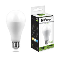  - Лампа светодиодная Feron E27 20W 4000K Шар Матовая LB-98 25788