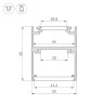 Профиль SL-ARC-5060-D1000-A45 BLACK (дуга 1 из 8) (Arlight, Алюминий) - Профиль SL-ARC-5060-D1000-A45 BLACK (дуга 1 из 8) (Arlight, Алюминий)