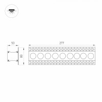  - Светильник MS-ORIENT-BUILT-TRIMLESS-TC-S38x277-20W Warm3000 (WH-BK, 30 deg, 230V) (Arlight, IP20 Металл, 5 лет)