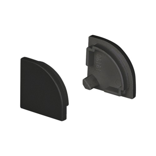 Заглушка SL-KANT-H16 ROUND BLACK глухая (Arlight, Пластик) Пара заглушек черного цвета (без отверстия) для профиля SL-KANT-H16 под круглый экран. В комплекте 2 заглушки. Цена за комплект.
