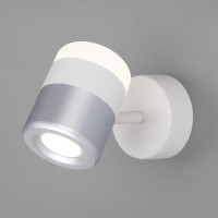  - Настенный светодиодный светильник Eurosvet 20165/1 LED белый/серебро