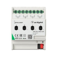  - INTELLIGENT ARLIGHT Релейный модуль KNX-704-SW20-DIN (BUS, 4x20A) (Arlight, -)