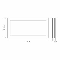  - Панель IM-600x1200A-48W White (Arlight, IP40 Металл, 3 года)