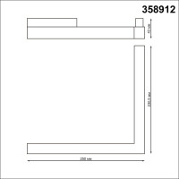  - Трековый светодиодный светильник Novotech Flum 358912