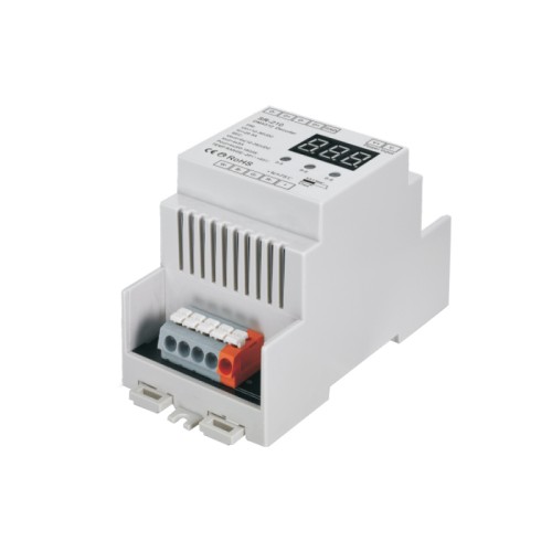 Декодер DMX SR-2108FA-RJ45-DIN (12-36V, 240-720W, 4CH) (Arlight, IP20 Пластик, 3 года) DMX декодер для установки на DIN-рейку. Напряжение питания 12-36 VDC, максимальный ток 5А на канал, от 1 до 4 каналов управления, мощность 240-720W. Заменяется на 028409.
