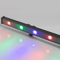  - Светодиодный прожектор AR-LINE-1000XS-12W-24V RGB (Grey, 30 deg, DMX512) (Arlight, Закрытый)