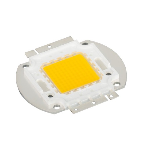 Мощный светодиод ARPL-100W-EPA-5060-WW (3500mA) (Arlight, -) Мощный светодиод типа COB, размер 56×52 мм. Чипы Taiwan Epistar 33mil. Цвет свечения теплый (3000-3200 К). Угол излучения 120°. Световой поток 10000-11000 лм при If= 3500 мА, P=100 Вт. VF=30-34 В.