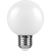 - Лампа светодиодная Feron E27 3W 6400K Шар Матовая LB-37125902