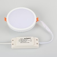  - Светодиодная панель LTD-135SOL-20W Warm White (Arlight, IP44 Пластик, 3 года)