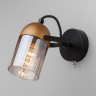 Настенный светильник Eurosvet 20122/1 черный/золото - Настенный светильник Eurosvet 20122/1 черный/золото