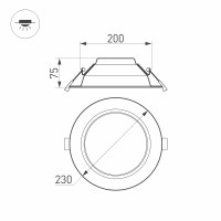  - Светильник IM-230WH-Cyclone-30W Day White (Arlight, IP40 Металл, 3 года)