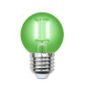 Лампа светодиодная филаментная Uniel E27 5W зеленая LED-G45-5W/GREEN/E27 GLA02GR UL-00002988 - Лампа светодиодная филаментная Uniel E27 5W зеленая LED-G45-5W/GREEN/E27 GLA02GR UL-00002988