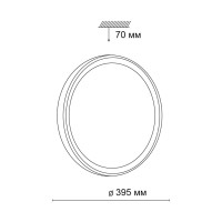  - Настенно-потолочный светодиодный светильник Sonex Tasta 3065/36L