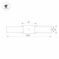  - Основание для светильника ALT-BELT-1-2000 (BK) (Arlight, Металл)