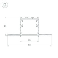  - Крестовина SL-LINIA32-FANTOM (Arlight, Металл)