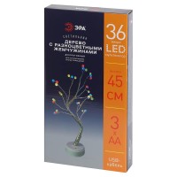  - Светодиодная новогодняя фигура ЭРА ЕGNID - 36M дерево с разноцветными жемчужинами 36 LED Б0051948
