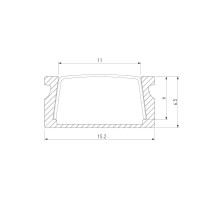  - Профиль алюминиевый с экраном Elektrostandard LL-2-ALP006 4690389170430