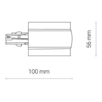  - Ввод питания правый Nowodvorski Ctls Power 8690