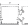 Профиль с экраном ALU-BASE-PW35S-2000 ANOD+CLEAR-P (Arlight, Металл) - Профиль с экраном ALU-BASE-PW35S-2000 ANOD+CLEAR-P (Arlight, Металл)