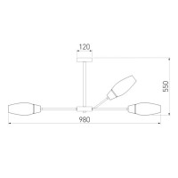  - Подвесная люстра Eurosvet Thalia 60140/12 золото