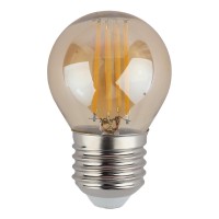  - Лампа светодиодная филаментная ЭРА E27 7W 4000K золотая F-LED P45-7W-840-E27 gold Б0047019