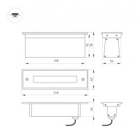  - Светильник LTD-LINE-TILT-S210-8W Warm3000 (SL, 120 deg, 230V) (Arlight, IP67 Металл, 3 года)