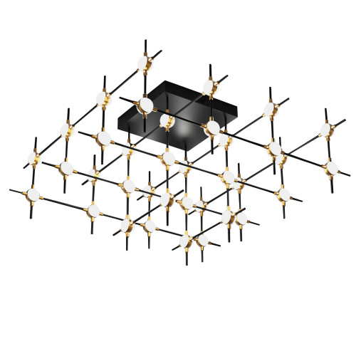 Потолочный светильник Molecular 36 black/gold 