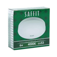  - Лампа светодиодная Saffit GX53 6W 4000K белая SBGX5306 55195