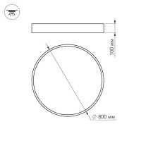  - Светильник SP-TOR-PILL-R800-94W Day4000 (WH, 120 deg) (Arlight, IP20 Металл, 3 года)