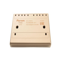  - Выключатель двухклавишный беспроводной Feron Smart золото TM82 41726