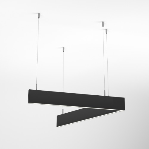 Светильник ALT-LINEAIR-ANGLE-60-FLAT-UPDOWN-DIM-1290x1115-85W Warm3000 (BK, 100 deg, 230V) (Arlight, IP20 Металл, 3 года) 