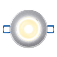Встраиваемый светодиодный светильник (07599) Uniel ULM-R31-5W/WW IP20 Silver