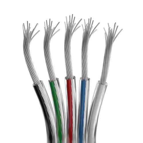 Шлейф питания ARL-20AWG-CLEAR-5Wire-CU (Arlight, -) Шлейф для питания и управления одноцветными светодиодными лентами. 5 проводников, калибр проводника 20AWG, сечение проводника 0.52 мм², проводник из луженой меди, внешняя оболочка из прозрачного ПВХ. Длина кабеля в бухте — 50 метров.
(!!!)Калибр проводника шлейфа питания и его сечение должны соответствовать нагрузке, см.даташит(!!!)