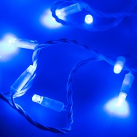  - Светодиодная гирлянда ARD-STRING-CLASSIC-10000-WHITE-100LED-FLASH BLUE (230V, 7W) (Ardecoled, IP65)