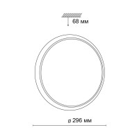  - Настенно-потолочный светодиодный светильник Sonex Yuki 3062/18LD