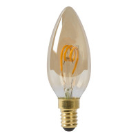  - Лампа светодиодная диммируемая Lucide E14 3W 2200K янтарная 49043/03/62
