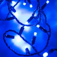  - Светодиодная гирлянда ARD-STRING-CLASSIC-10000-BLACK-100LED-FLASH BLUE (230V, 7W) (Ardecoled, IP65)